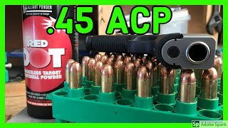 🔥 Reloading 45 ACP on a Single Stage Press  How to Reload [upl. by Ahsienel276]