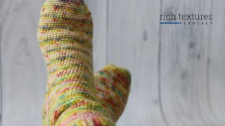 Happy Socks Crochet Pattern [upl. by Studner448]