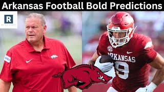 Arkansas Football Bold Predictions  Arkansas Football 2024 [upl. by Ssalguod]