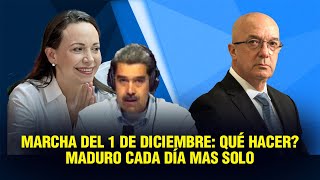 Aislamiento global y el poder de la marcha del 1 de diciembre contra el régimen María Corina Machado [upl. by Rosalie]