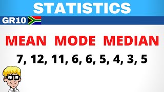 Statistics Grade 10 Mean mode median [upl. by Bette]