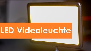 Günstige LED Videoleuchte  Fotolicht mit Akku von Raleno  Review und Unboxing  Aufnahmeequipment [upl. by Cicely]