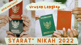 Persyaratan Nikah 2022  Syarat Menikah Beda Kota [upl. by Malka]