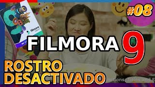 FILMORA 9 ROSTRO DESACTIVADO pixelar difuminar reemplazar cara Herramienta versátil Tutorial 08 [upl. by Nashom]