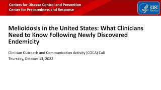 Melioidosis in the United States What Clinicians Need to Know Following Newly Discovered Endemicity [upl. by Lamaaj120]