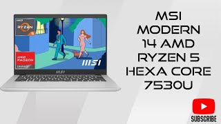 MSI Modern 14 AMD Ryzen5 hexa core msi flipkart msi laptop [upl. by Arretahs]