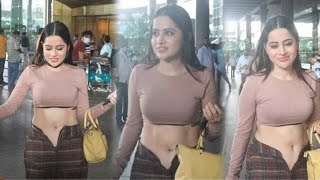 Bigg Boss Contestant Urfi Javed Makes Unique Fashion Statement in Unbuttoned Pants [upl. by Yenitirb597]