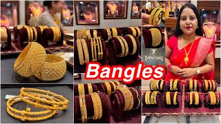 Beautiful puja special gold bangle collections from Tanishq  Traditional gold Bangles  Bangles [upl. by Solohcin]