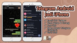 MDGram Versi 155  Cara Mengubah Telegram Android Menjadi iPhone Terbaru 2023  Update [upl. by Ardni658]