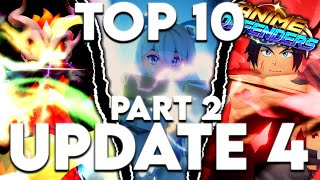 Top 10 Must Have Units In Anime Defenders Update 4 Part 2 [upl. by Lalage]