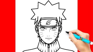 DISEGNI UFFICIALI DI NARUTO 😍 COME DISEGNARE NARUTO FACILE 😍 DISEGNI ANIME 🌈 DISEGNI FACILI [upl. by Dominick379]