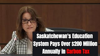 MP Exposes Shocking Carbon Tax on Saskatchewans Education System [upl. by Ylellan]