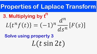 🔵27  Elementary Properties of the Laplace Transform with solved examples on each Property [upl. by Adel]