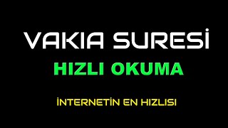 VAKIA SURESİ HIZLI OKUMA [upl. by Auhsot889]