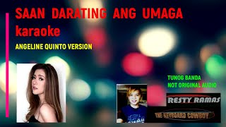 SAAN DARATING ANG UMAGA karaoke Angeline Quinto ABS CBN BUDOY [upl. by Ekrub]