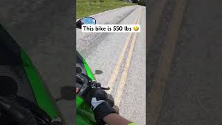 🤦‍♀️Girl Turns a 550 lbs motorcycle around middle of road motovlogger bigbike bikergirl [upl. by Cyna]