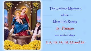 The Luminous Mysteries  In Petition  Annual 54 Day Rosary Novena [upl. by Htederem]