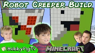 Minecraft Derpy Creeper Robot Build  TNT HobbyPigTV [upl. by Sreip370]