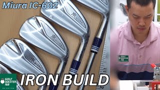 CUSTOM IRON BUILD  Miura IC602 x Project X LS  Golf Master 168 Customs [upl. by Amuwkuhc]