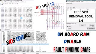 ON BOARD RAM DISABLE  BIOS EDITING  CHANGING BOARD ID  SPD REMOVAL TOOL 16 FREE  DDR4 onboard [upl. by Eichman]