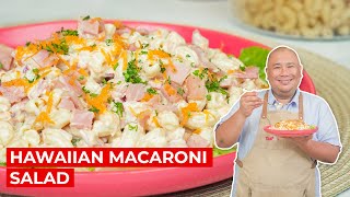 HAWAIIAN MACARONI SALAD RECIPE  SIMPOL  CHEF TATUNG [upl. by Wahlstrom453]