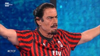 Teo Teocoli è Ibrahimovic  Che tempo che farà 16022020 [upl. by Ranilopa131]