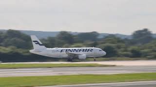 CORENDON AIRLINES B737 A319 FINNAIR TAKEOFF  MANCHESTER AIRPORT [upl. by Ramsey156]