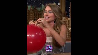 SOFIA VERGARAs HILARIOUS Helium Voice on Tonight Show Will Leave You DYING [upl. by Connell]