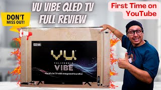 VU Vibe QLED TV Review ⚡ VU Vibe QLED TV with 88W Integrated Soundbar ⚡ Best 4K TV 2024 in India [upl. by Acimak570]