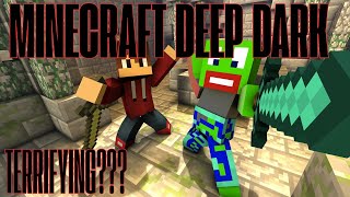 The Minecraft Deep Dark is TERRIFYING Wardens and Diamonds [upl. by Bowers]