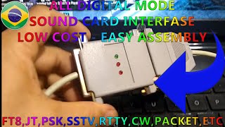 ALL MODE DIGITAL INTERFACE  LOW COST PART 1  FT8 JT PSK SSTV CW RTTY PACKET  SOUND CARD [upl. by Hite]