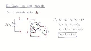 DIODOS 6 Rectificador de Onda Completa [upl. by Josee]