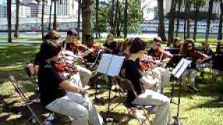 Coleman Middle School Orchestra playing National Anthem [upl. by Cavill]