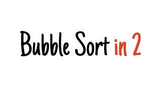 Introduction to Bubble Sort [upl. by Funda]