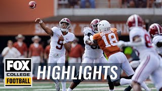 Alabama vs Texas Highlights  CFB on FOX [upl. by Nywled900]