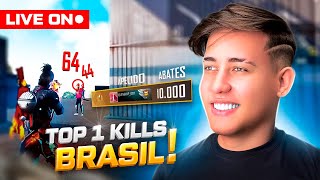 💙 LEVEL UP AO VIVO 💙 TOP 1 KILL DESAFIANTE SOLO BR 💙 FREE FIRE MOBILE 💙 [upl. by Ilbert]