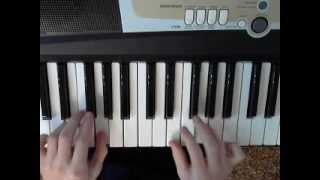 The Game  Martians Vs Goblins piano tutorial [upl. by Attikin]