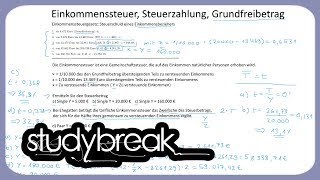 Einkommensteuer Steuerzahlung Grundfreibetrag  Steuerlehre [upl. by Peednama]