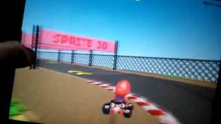 Mario Kart tribute on iOS using HTML powered by Sprite3Djs [upl. by Hillari196]