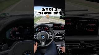 BMW G31 LCI 520d xDrive Touring  Autobahn Pull 🥱 bmw acceleration [upl. by Nnarefinnej]