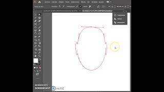 Contorno de rostro en Illustrator [upl. by Deerc]