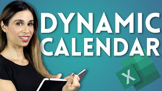 Create Easy Yearly Calendar in Excel and Sheets with a SINGLE Formula [upl. by Akihdar]