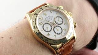 Rolex Daytona 16518 Zenith El Primero Luxury Watch Review [upl. by Bambi933]