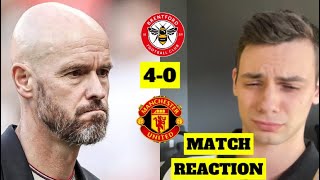 MAN UTD FAN RAGES AT BRENTFORD 40 MANCHESTER UNITED FAN REACTION HIGHLIGHTS [upl. by Nibur905]