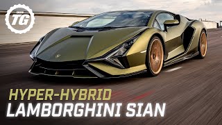 Chris Harris vs the Lamborghini Sián an 807bhp 217mph V12 hybrid  Top Gear Series 30 [upl. by Idnam]