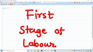 FIRST STAGE OF LABOUR ACTIVE PHASE LATENT PHASEARREST OF LABOUR MANAGEMENT [upl. by Bernj962]