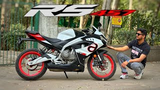 Finally Aprilia RS457 Is Here  On Road Price  Exhaust Sound amp Engine Performance [upl. by Katrine]