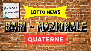 Le Quaterne di Bari e Nazionale per 2 Colpi [upl. by Epilef]