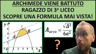 ARCHIMEDE VIENE BATTUTO Ragazzo di terza Liceo Scientifico scopre una formula mai vista [upl. by Noj979]