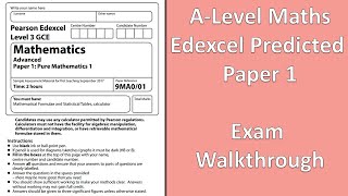 Edexcel A Level Pure Maths  2022 Predicted Paper 1 Advance Information [upl. by Blackmore729]